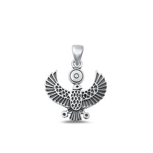 Load image into Gallery viewer, Sterling Silver Oxidized Eagle Pendant-17.6mm