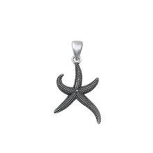 Load image into Gallery viewer, Sterling Silver Oxidized Starfish Pendant