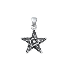 Load image into Gallery viewer, Sterling Silver Oxidized Starfish Pendant-19mm