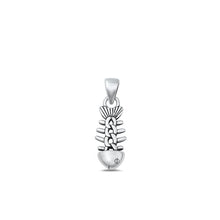 Load image into Gallery viewer, Sterling Silver Oxidized Fish Bone Pendant