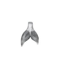 Load image into Gallery viewer, Sterling Silver Oxidized Whale Tail Pendant-18.2mm