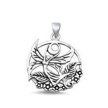 Load image into Gallery viewer, Sterling Silver Oxidized Fairy Pendant