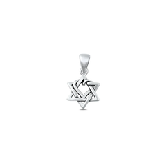 Sterling Silver Oxidized Star Of David Pendant