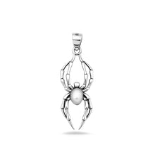 Load image into Gallery viewer, Sterling Silver Oxidized And High Polished Spider Pendant