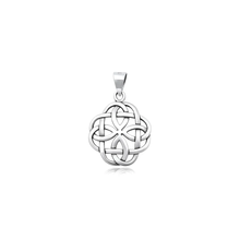 Load image into Gallery viewer, Sterling Silver Oxidized And Polished Celtic Infinity Pendant
