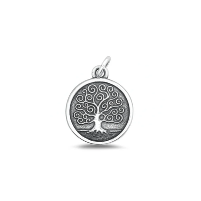 Sterling Silver Oxidized Tree Of Life Pendant