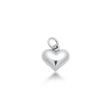 Load image into Gallery viewer, Sterling Silver Oxidized And High Polished 11.6mm Heart Pendant