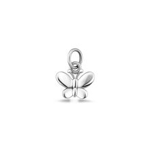 Load image into Gallery viewer, Sterling Silver Oxidized 11.3mm Butterfly Pendant