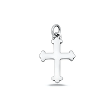 Load image into Gallery viewer, Sterling Silver Oxidized 21.8mm Cross Pendant