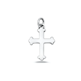 Sterling Silver Oxidized 21.8mm Cross Pendant