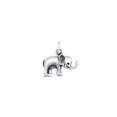 Sterling Silver Oxidized Elephant Pendant
