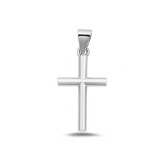 Sterling Silver Oxidized Cross Pendant