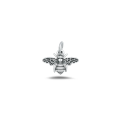 Sterling Silver Oxidized Bee Pendant