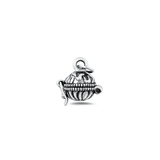 Sterling Silver Oxidized And Polished Prayer Canister Pendant