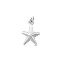 Load image into Gallery viewer, Sterling Silver Oxidized And Polished Star Pendant