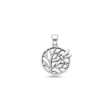 Load image into Gallery viewer, Sterling Silver Oxidized And High Polished Dragonfly Pendant