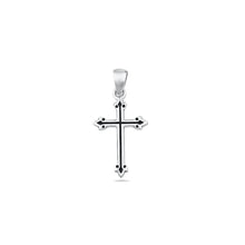 Load image into Gallery viewer, Sterling Silver Polished Cross Pendant