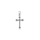 Sterling Silver Polished Cross Pendant