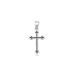 Sterling Silver Polished Cross Pendant