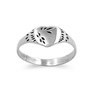 Sterling Silver Heart Baby Ring