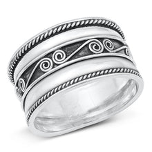 Load image into Gallery viewer, Sterling Silver Celtic Bali Design Ring