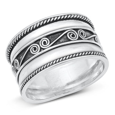 Sterling Silver Celtic Bali Design Ring