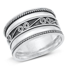 Sterling Silver Celtic Bali Design Ring