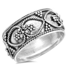 Load image into Gallery viewer, Sterling Silver Bali Design Ring