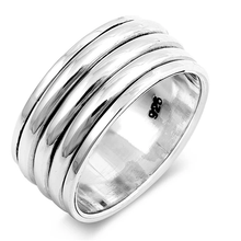 Load image into Gallery viewer, Sterling Silver Oxidized Spinner Ring