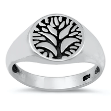Load image into Gallery viewer, Sterling Silver Oxidized Tree Of Life Ring
