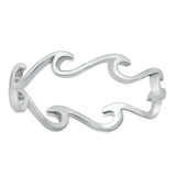 Sterling Silver Rhodium Plated Ring