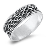 Sterling Silver Oxidized Handmade Bali Ring
