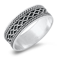 Sterling Silver Oxidized Handmade Bali Ring
