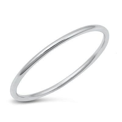 Sterling Silver Rhodium Plated Wavy Ring