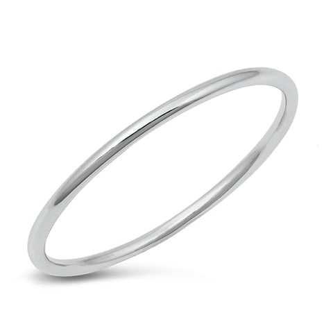 Sterling Silver Rhodium Plated Wavy Ring