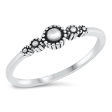 Sterling Silver Oxidized Bali Style Ring