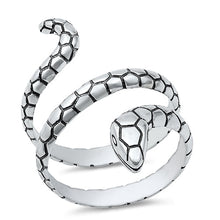 Load image into Gallery viewer, Sterling Silver Oxidized 25mm Snake Ring