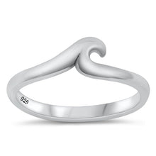 Load image into Gallery viewer, Sterling Silver Oxidized Wave Ring