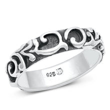 Load image into Gallery viewer, Sterling Silver Oxidized 5.5mm Ring