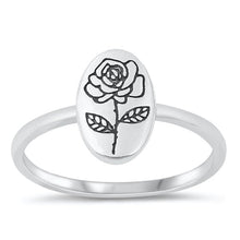 Load image into Gallery viewer, Sterling Silver Oxidized Rose Ring