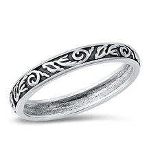 Load image into Gallery viewer, Sterling Silver Oxidized 3.3mm Ring