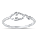 Sterling Silver Rhodium Plated Mouse Ring