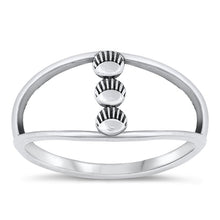 Load image into Gallery viewer, Sterling Silver Oxidized Three Circles Ring