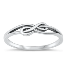 Load image into Gallery viewer, Sterling Silver Oxidized Infinity Ring