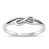 Sterling Silver Oxidized Infinity Ring