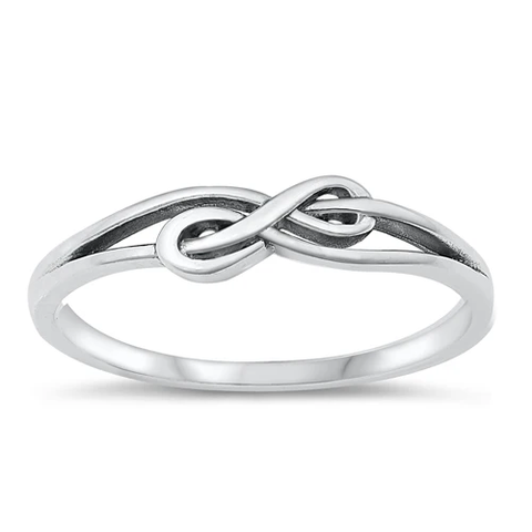 Sterling Silver Oxidized Infinity Ring