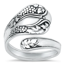 Load image into Gallery viewer, Sterling Silver Oxidized 19mm Spoon Ring