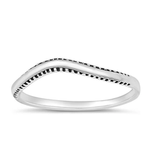Load image into Gallery viewer, Sterling Silver Oxidized 2mm Bali Ring