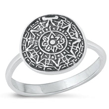 Load image into Gallery viewer, Sterling Silver Oxidized Mandala Ring