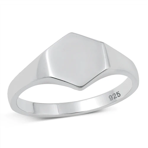 Sterling Silver Oxidized Signet Ring